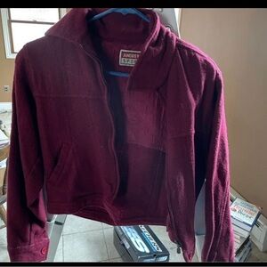 vintage women's size small maroon jacket